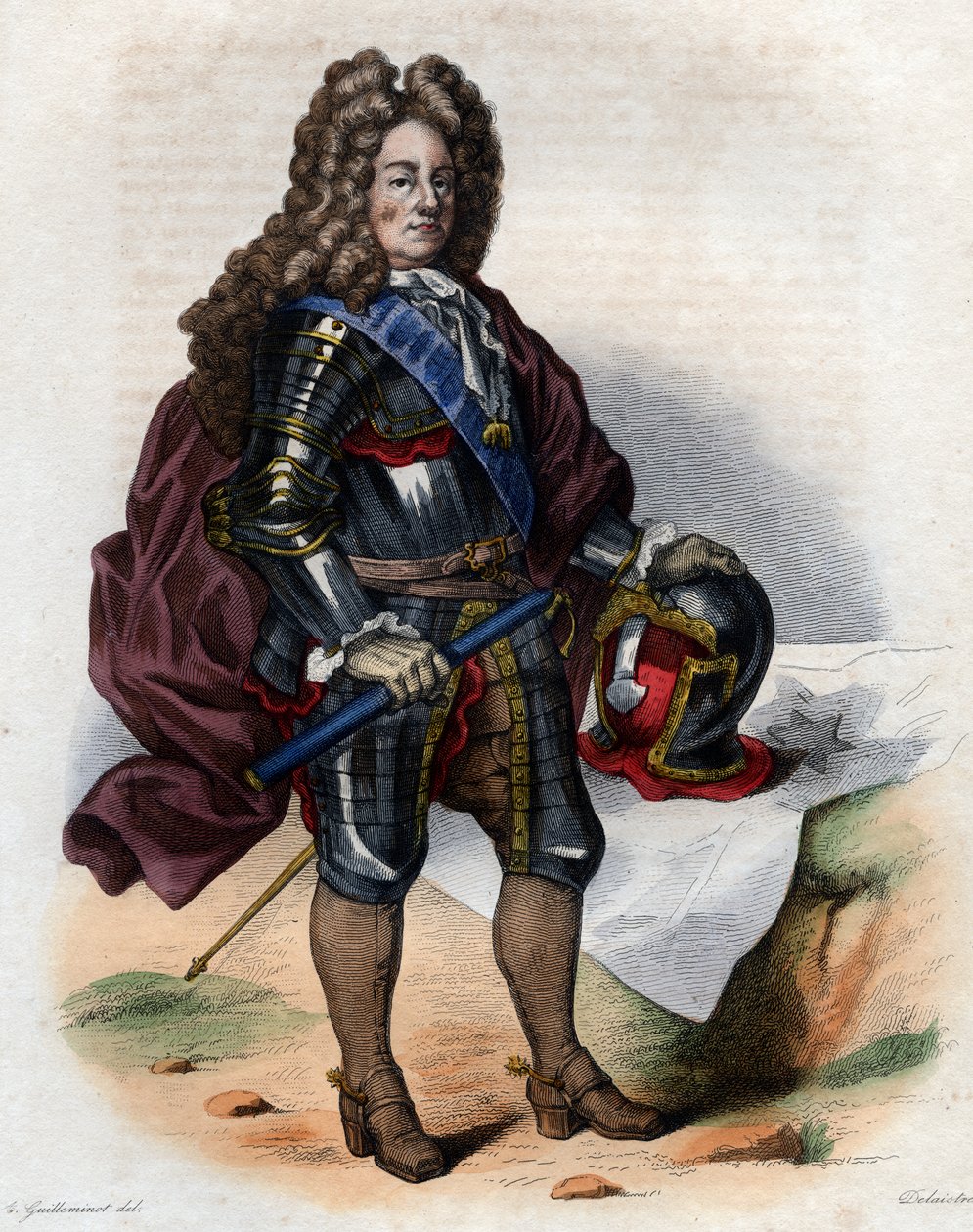 Porträt von Louis Joseph de Bourbon, Herzog von Vendôme (1645-1712), französischer Militärkommandant und Marschall von Frankreich von French School