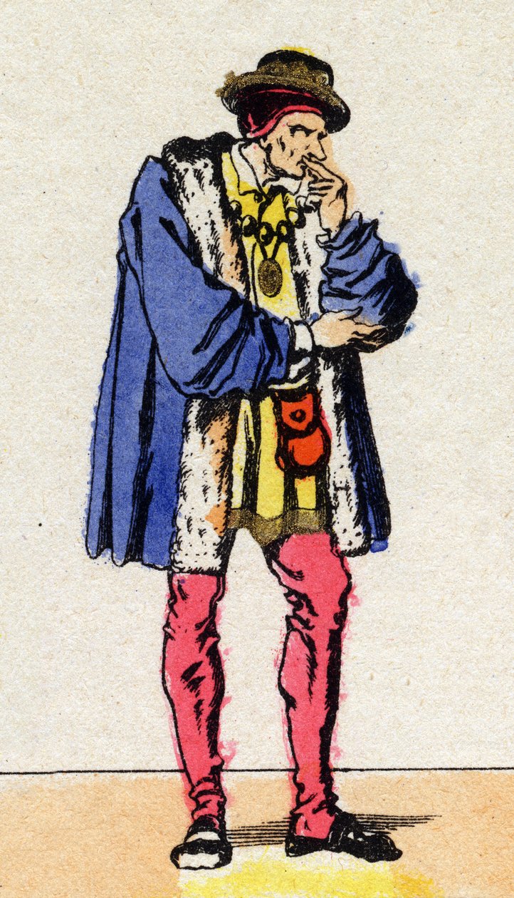 Porträt von Ludwig XI. (1423-1483), König von Frankreich. von French School
