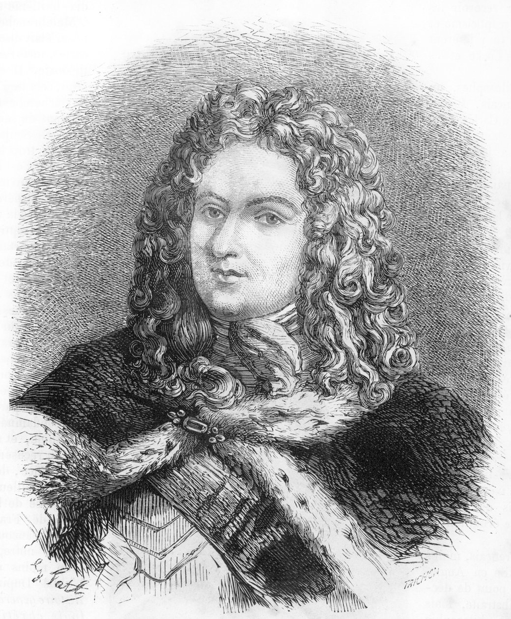 Porträt von Louis de Rouvroy, Herzog von Saint-Simon von French School
