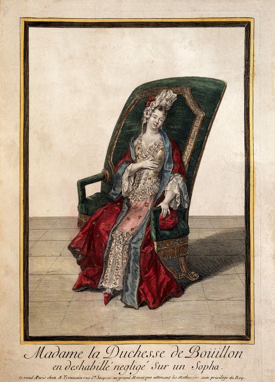Porträt von Marie Anne Mancini (18. Jahrhundert, Gravur) von French School