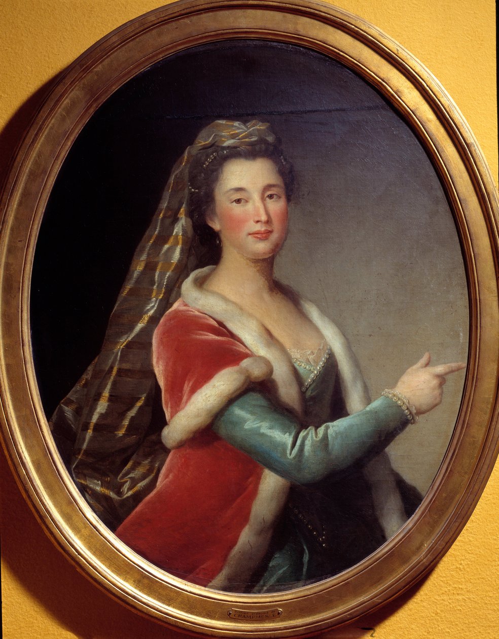 Porträt von Marie Desmares La Champmesle, Schauspielerin in der Rolle der Roxane von French School