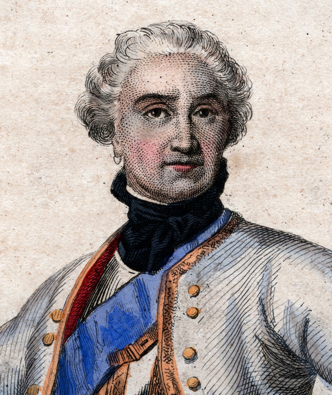Porträt von Maurice de Saxe (1696-1750), deutscher Militär im französischen Dienst und Marschallgeneral von Frankreich von French School