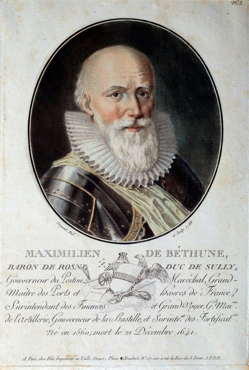 Porträt von Maximilian de Béthune, Herzog von Sully (1560-1641). von French School