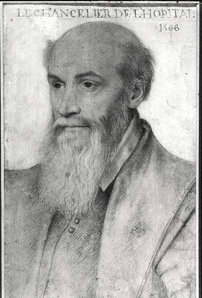Porträt von Michel de LHospital (ca. 1504-73) 1566 von French School