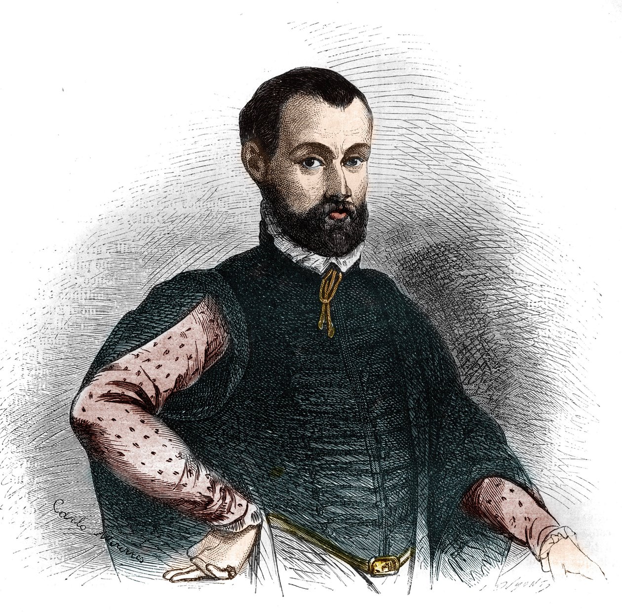 Porträt von Niccolò di Bernardo dei Machiavelli (Niccolò Machiavelli) von French School