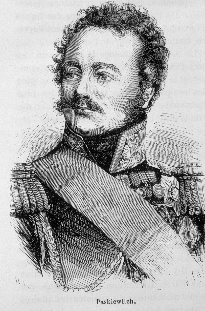 Porträt von Paskiewitch (oder Paskeevich), russischer Marschall (1782 - 1856) - in „L