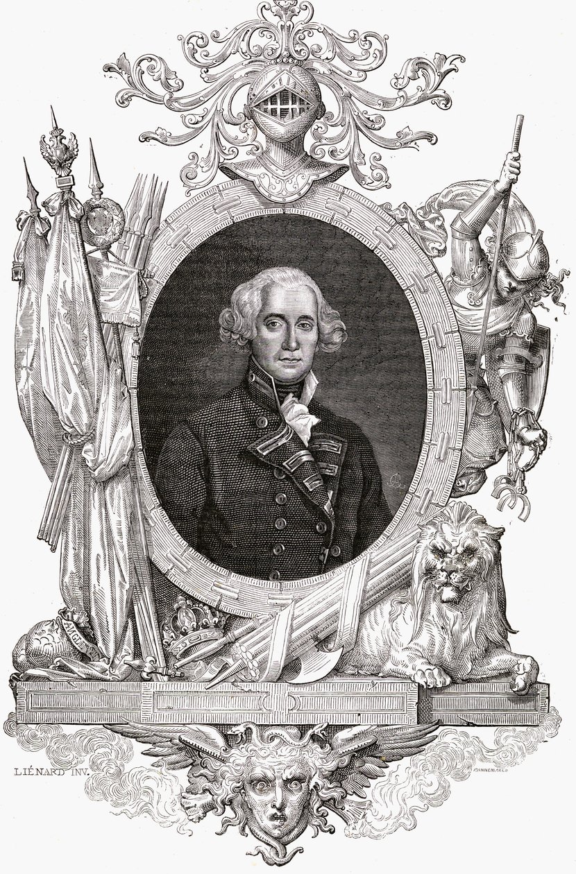 Porträt von Richard, Earl Howe (1726-99), englischer Marineoffizier von French School