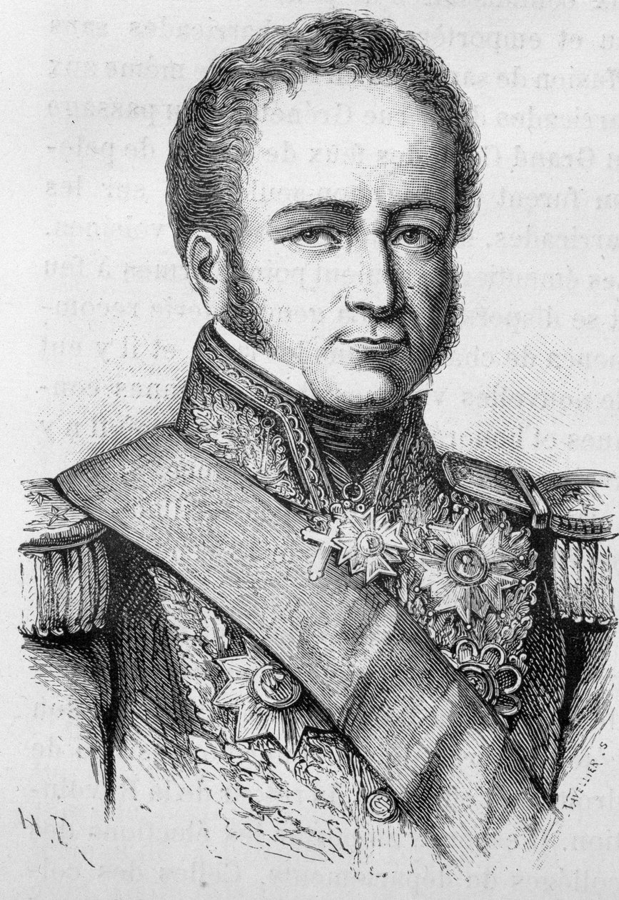 Porträt von Rigny, französischer Admiral (1782 - 1835) - in „L
