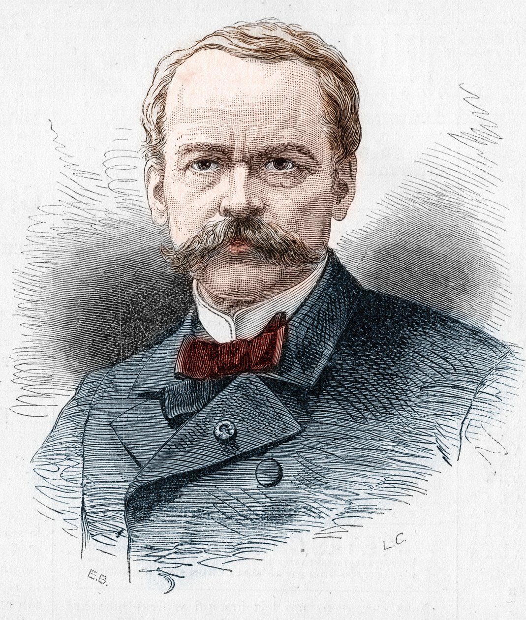 Porträt von Theodore Barriere (1823-1877), französischer Dramatiker. Gravur in „Le Monde Illustré“ Nr. 1071 vom 20. Oktober 1877. von French School