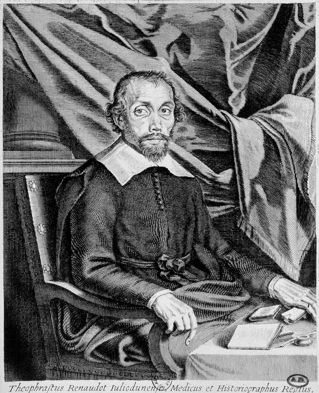 Porträt von Théophraste Renaudot von French School