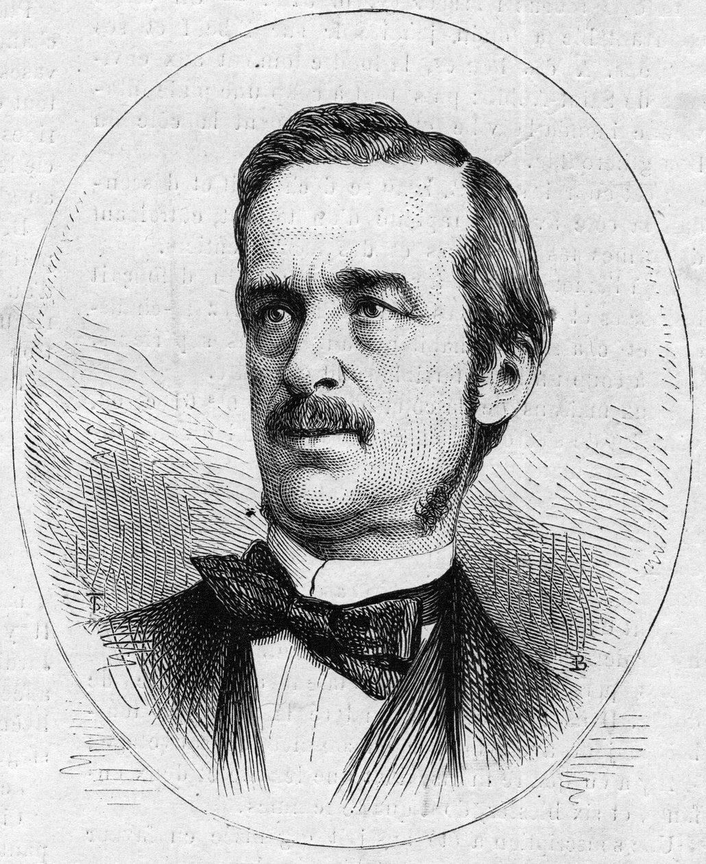 Porträt von Urbano Rattazzi (1808-1873), italienischer Politiker. Gravur in „Le Monde Illustré“ Nr. 844 vom 13. Juni 1873. von French School