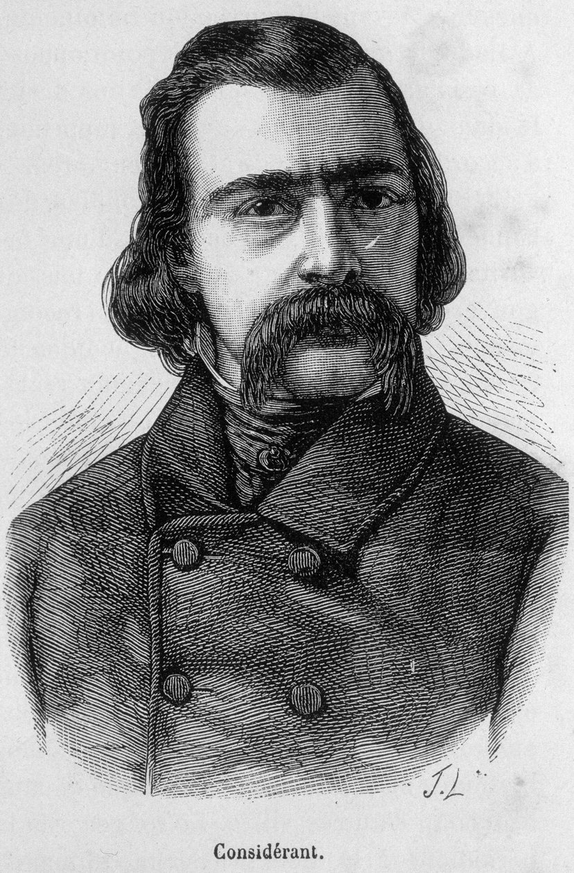 Porträt von Victor Recital (1808-1893), französischer Philosoph und Ökonom - in „Die Geschichte Frankreichs“ von Henri Martin von French School