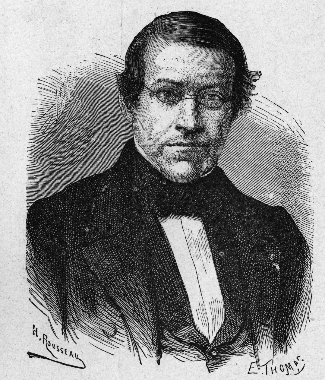Porträt von Wheatstone (1802 - 1875), Erfinder im Bereich der Telegrafie - im „Album der Wissenschaft; berühmte Wissenschaftler; Große Entdeckungen“ 1896. von French School