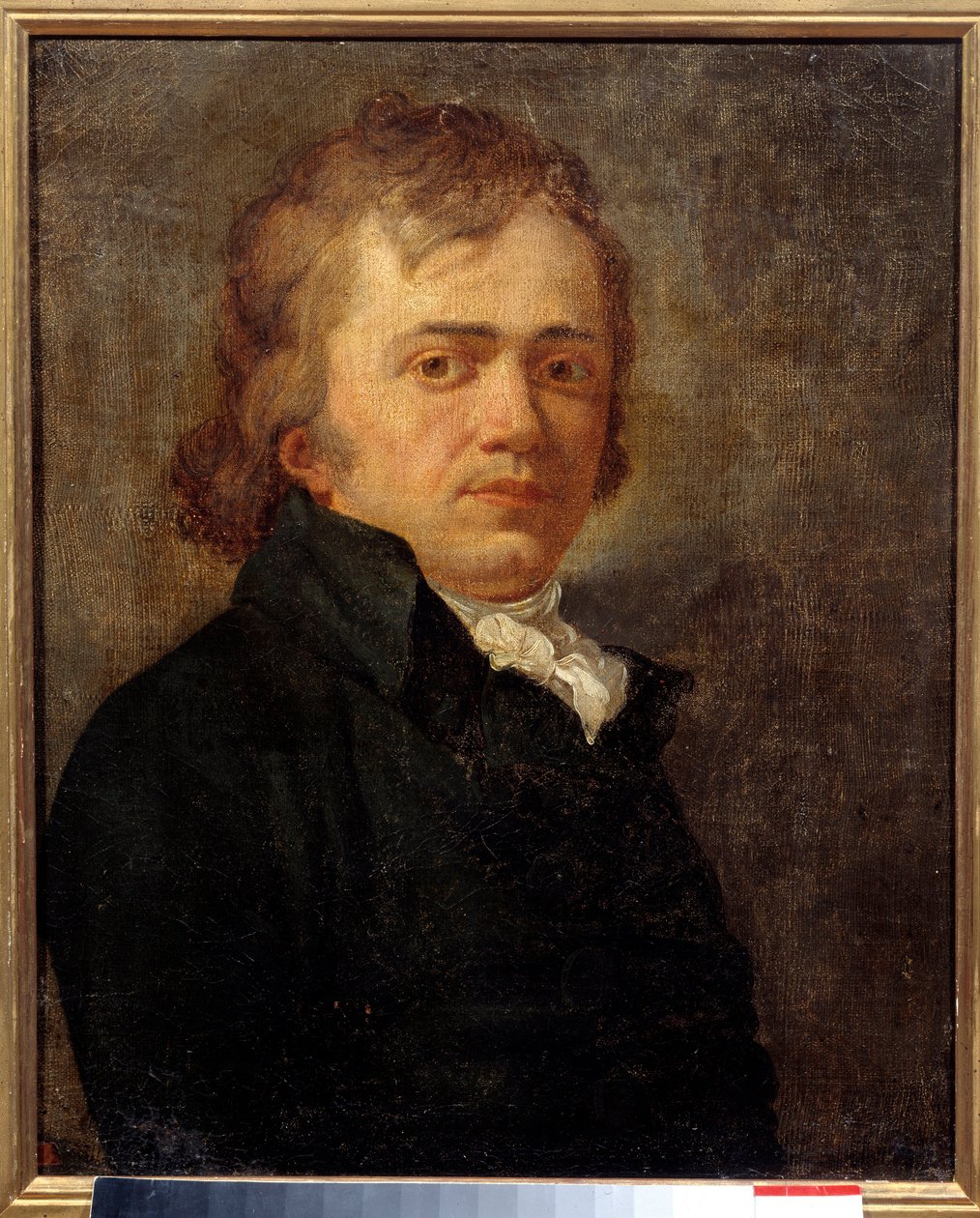 Porträt eines Mannes, einst als André Chénier (1762-1794), französischer royalistischer Dichter, identifiziert. Anonymes französisches Gemälde von French School
