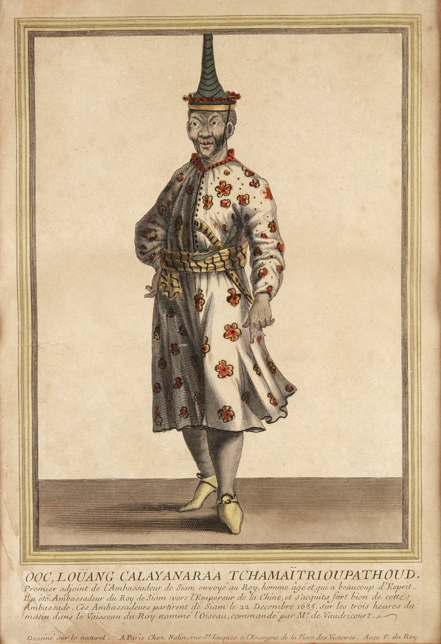 Porträt eines der siamesischen Botschafter bei Ludwig XIV., 1685 von French School