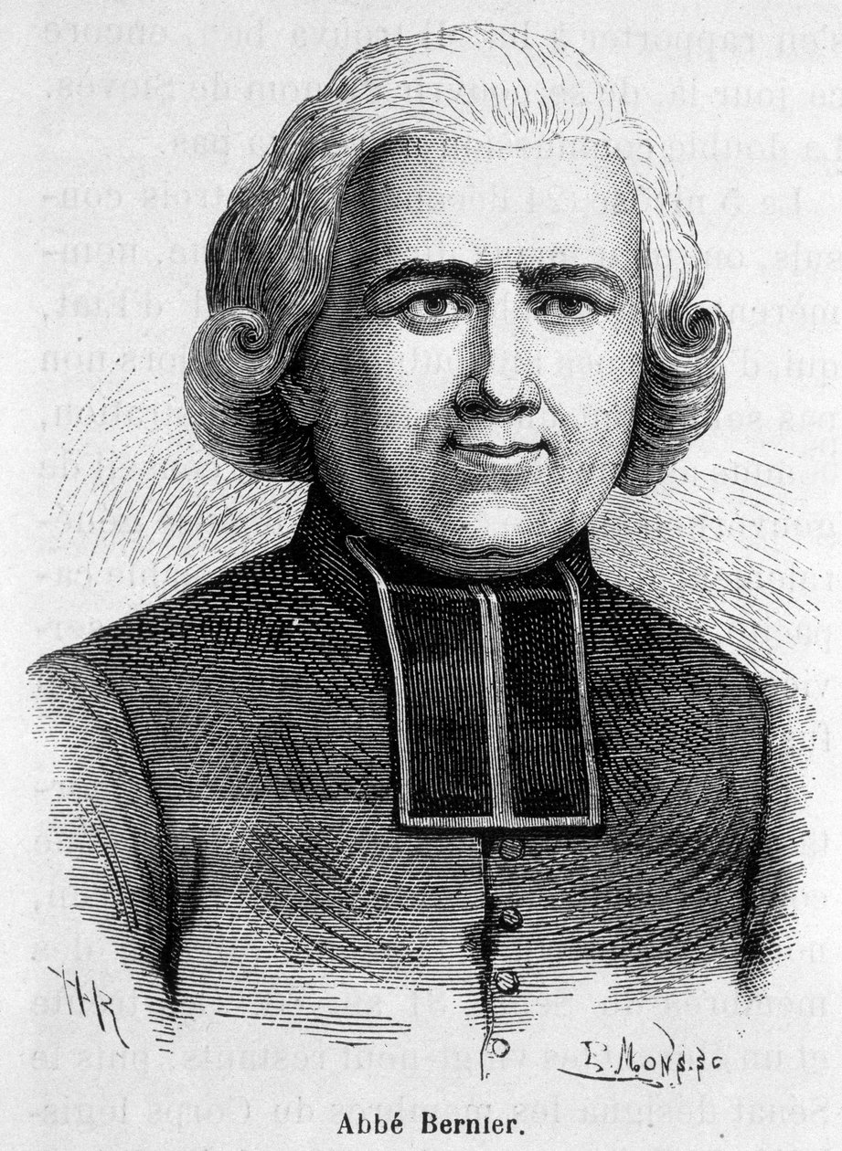 Porträt des Abbe Bernier, französischer Prälat (1762-1806) von French School