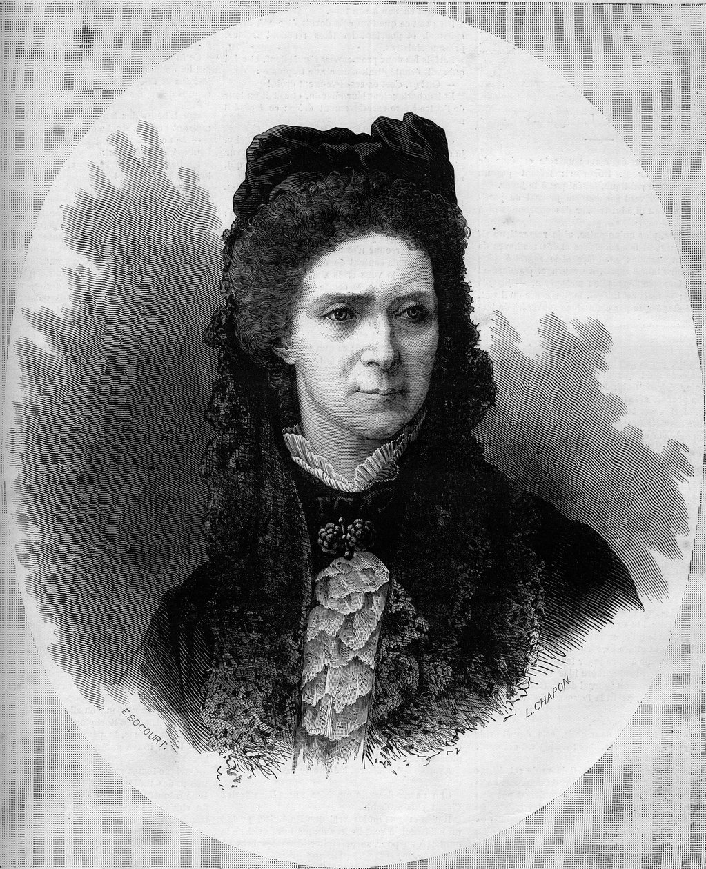 Porträt der russischen Kaiserin Maria Alexandrowna (1824-1880), geborene Prinzessin Marie von Hessen und bei Rhein (Maximilian Wilhelmine Marie). Gravur in 