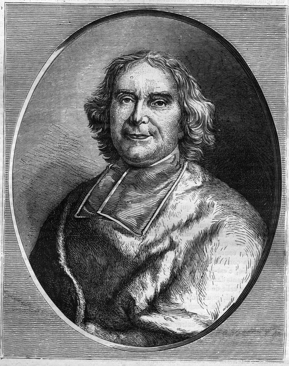Porträt des Kardinals André Hercule de Fleury (1653-1743), Kardinal, Premierminister von Ludwig XV. Gravur in „Histoire des Papes-Rois-Queen and Empereurs à travers les siècles“ von Maurice Lachatre von French School