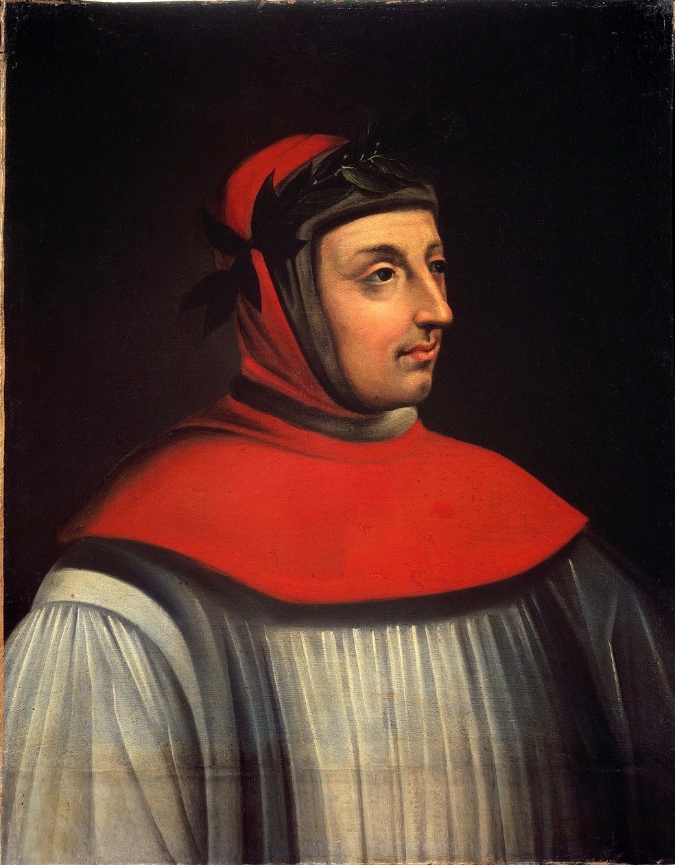 Porträt des Dichters Francesco Petrarca (1304-1374) von French School