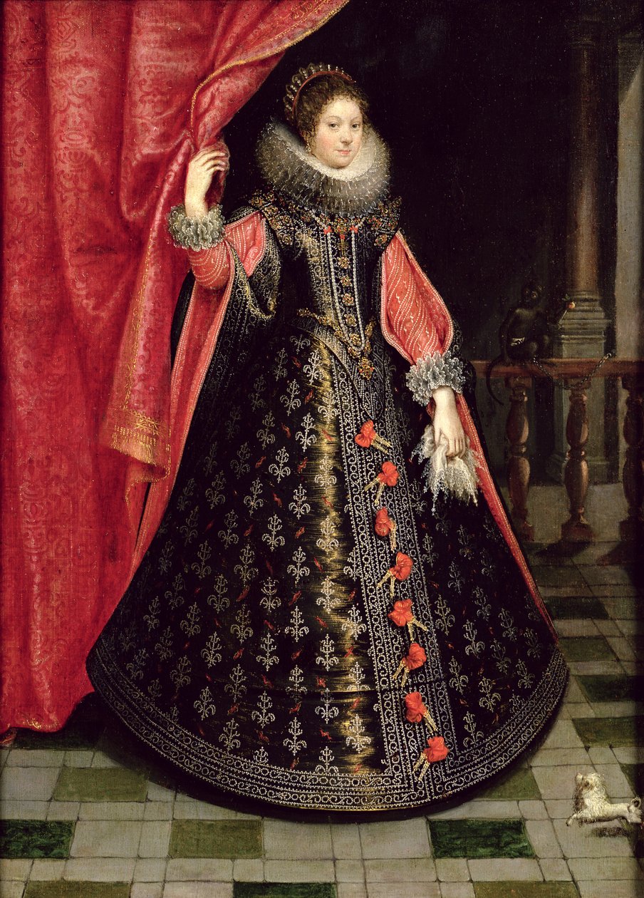 Porträt vermutlich von Henrietta Maria von Frankreich von French School