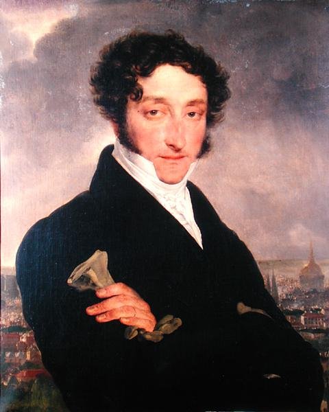 Porträt vermutlich von Charles Nodier von French School