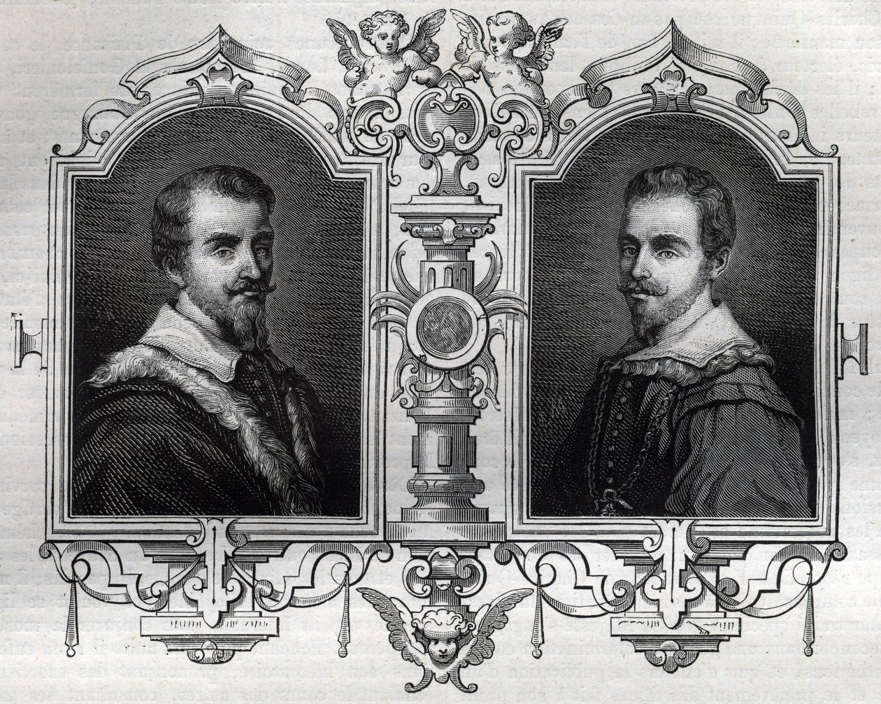 Porträts von Horace (Orazio 1531-1553) und Octave Farnese (Ottavio) von French School