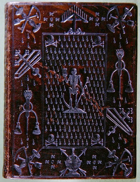 Psalter Davids, gebunden für ein Mitglied der Compagnie des Confreres de la Mort von French School