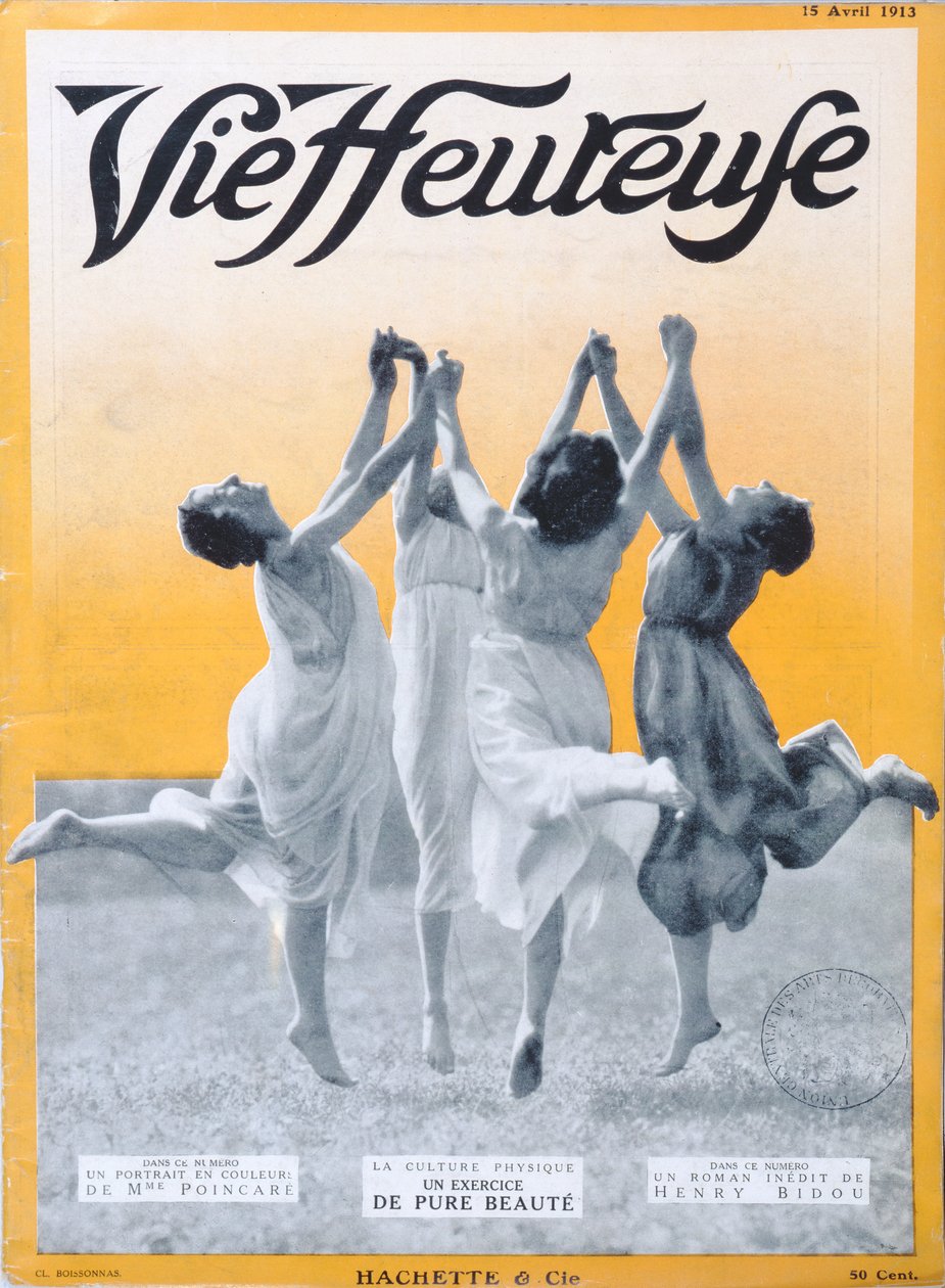 Reine Schönheit Übung, Titelillustration von Vie Heureuse, 15. April 1913 von French School
