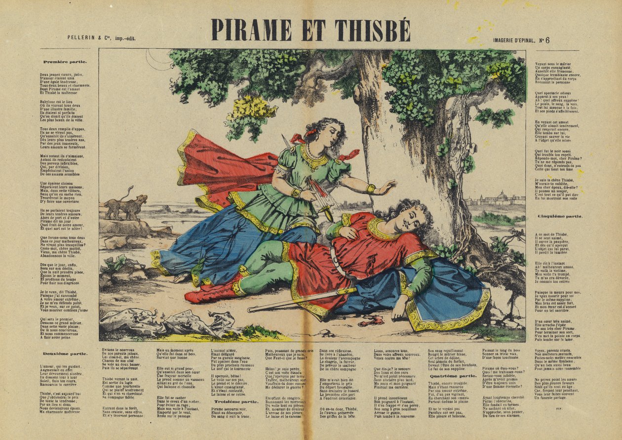 Pyramus und Thisbe von French School