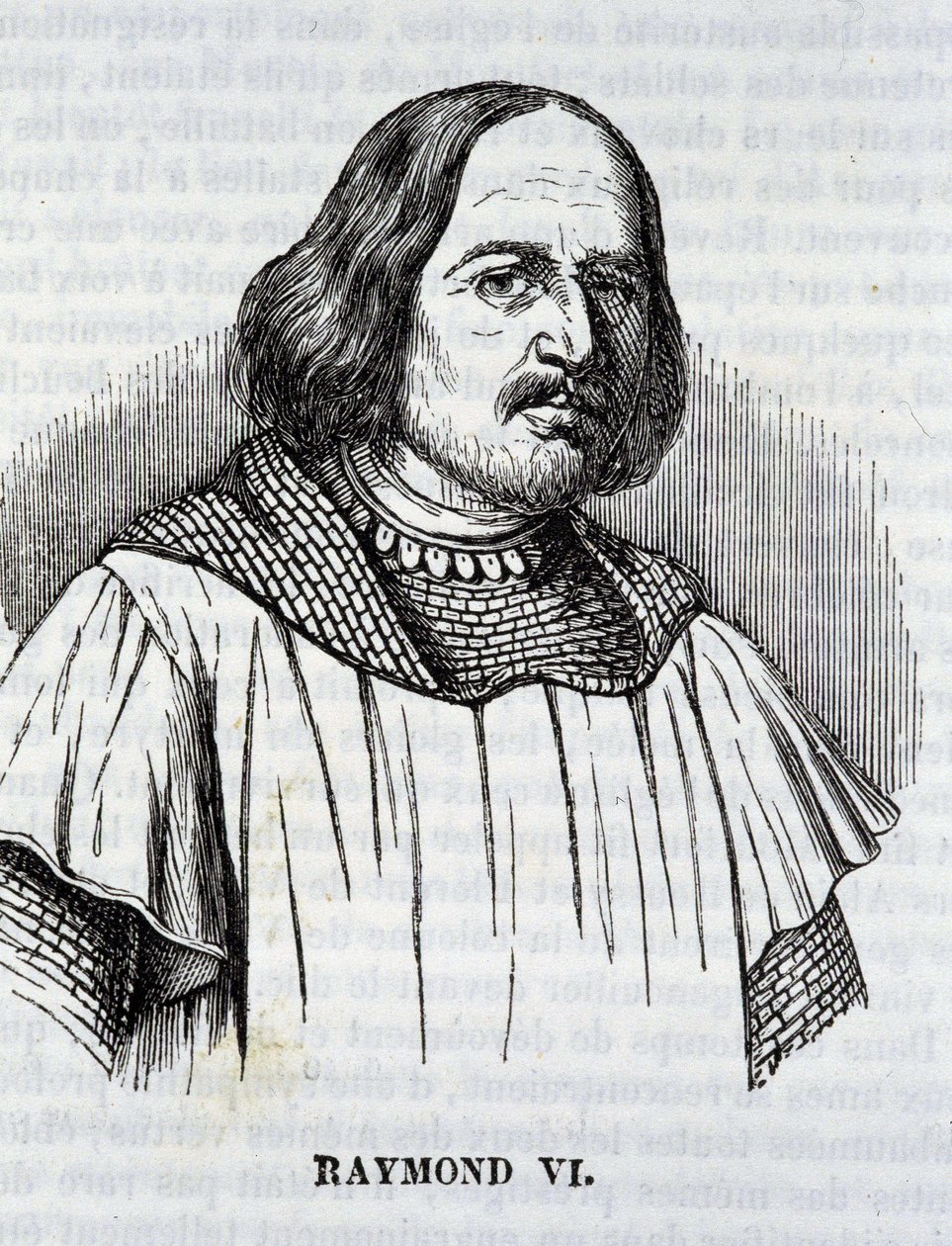 Raymond VI. in „La Mosaique du midi“, Toulouse von French School