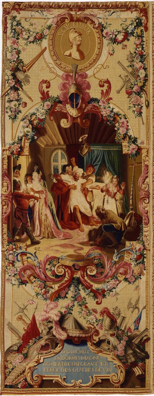 Regence Gobelins Wandteppich mit der Geschichte von Don Quixote, 1717-18 von French School