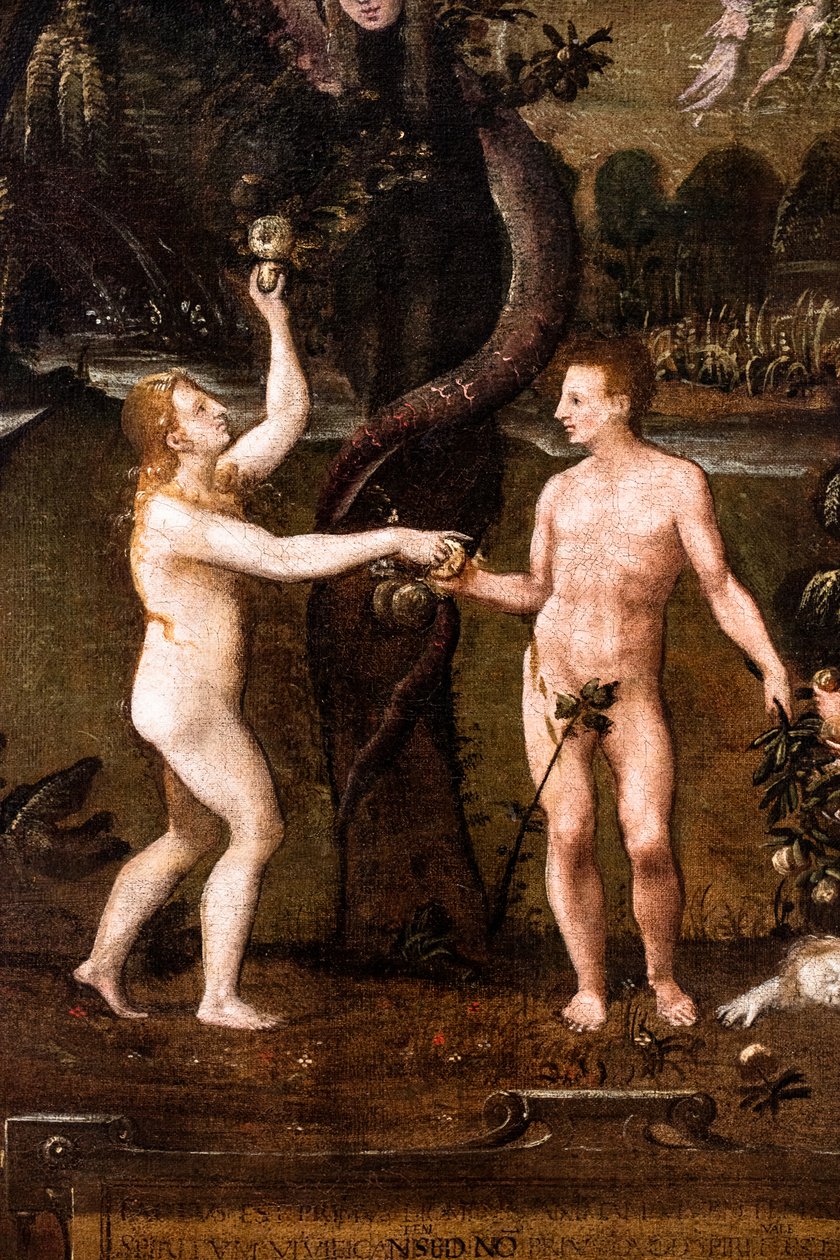 Religiöse Allegorie zum Thema der Heiligen Unschuldigen (Detail) von French School