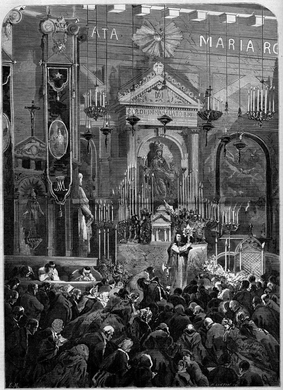 Religiöse Zeremonie im Monat Maria (Mai), Paris von French School