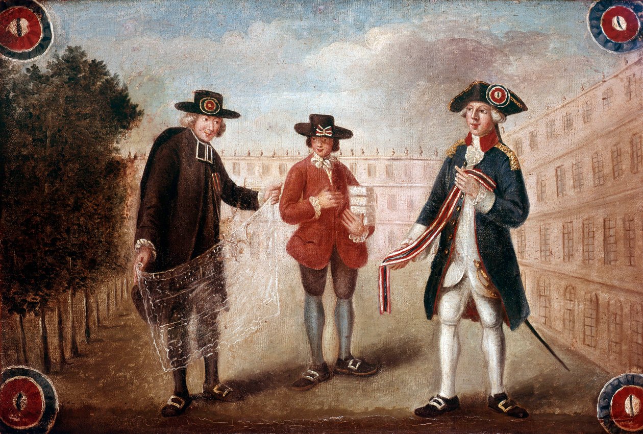 Darstellung der drei Stände der französischen Gesellschaft von French School