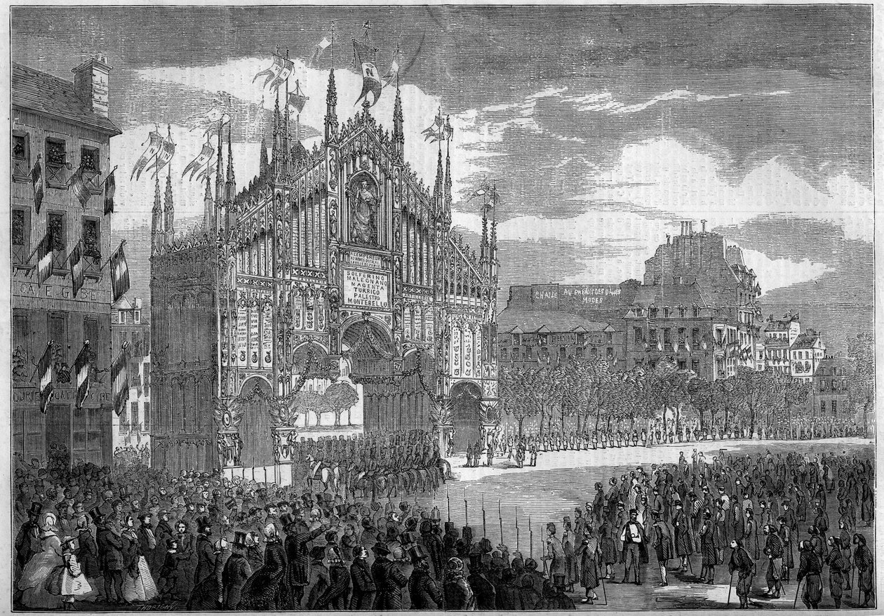 Rückkehr der Truppen nach dem Risorgimento, Paris von French School