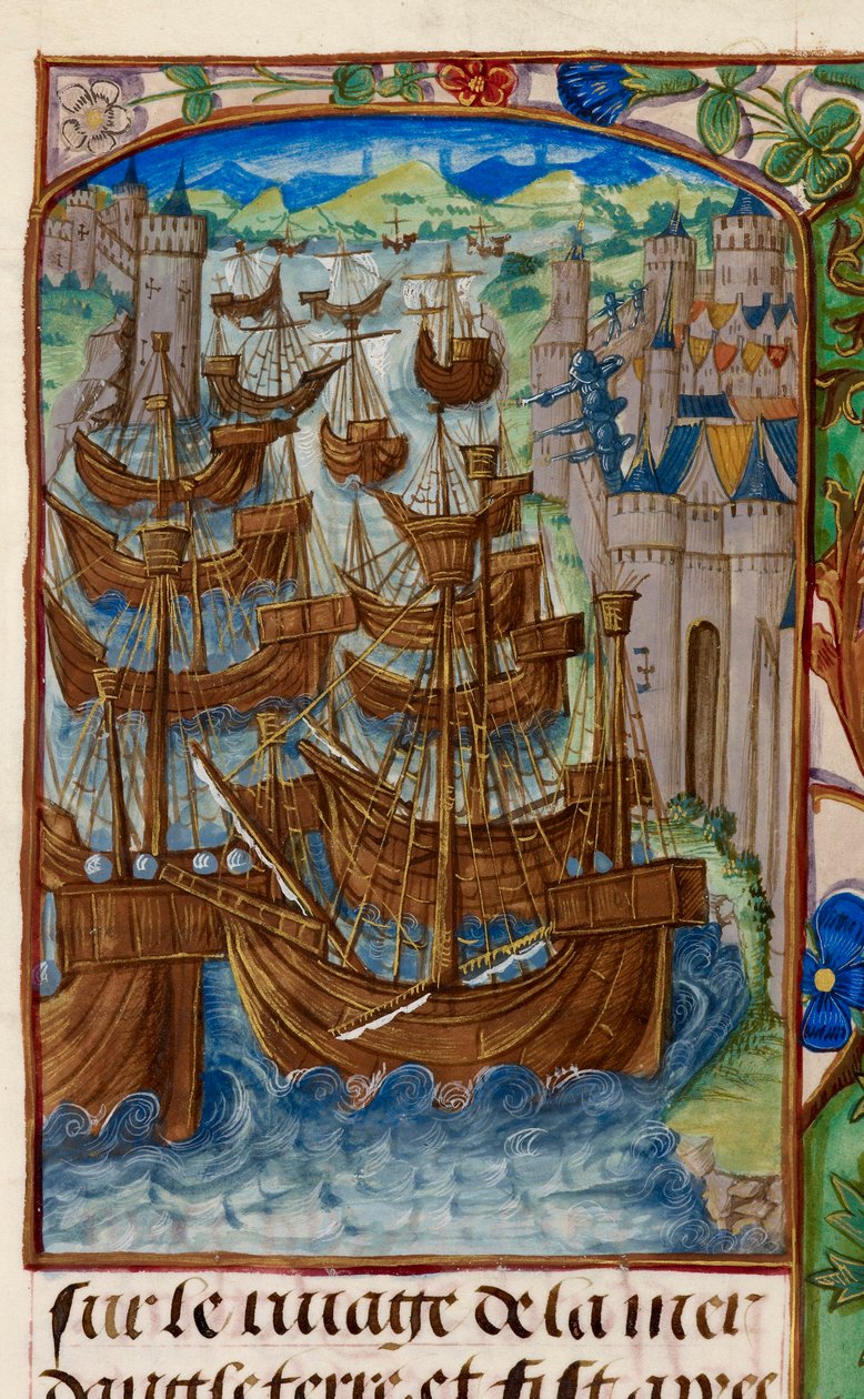 Französische Flotte bei Sluys angegriffen, aus 