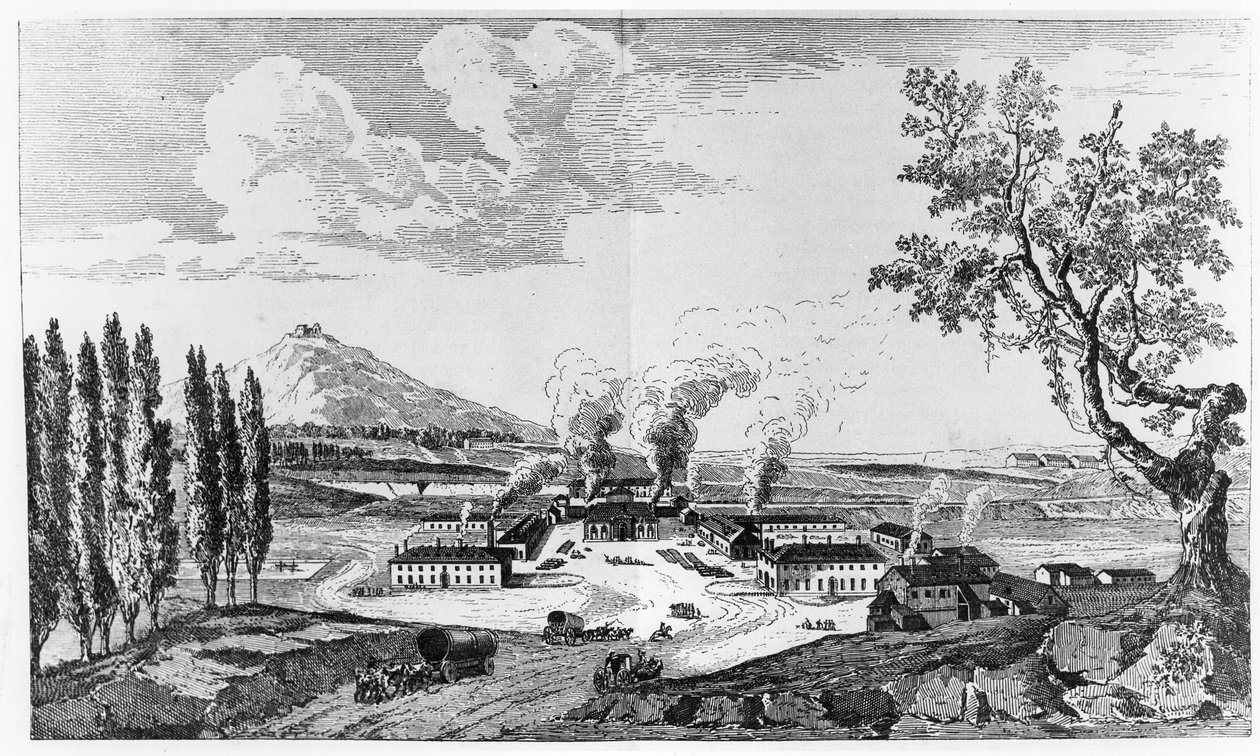 Königliche Gießerei in Le Creusot, 1787 von French School