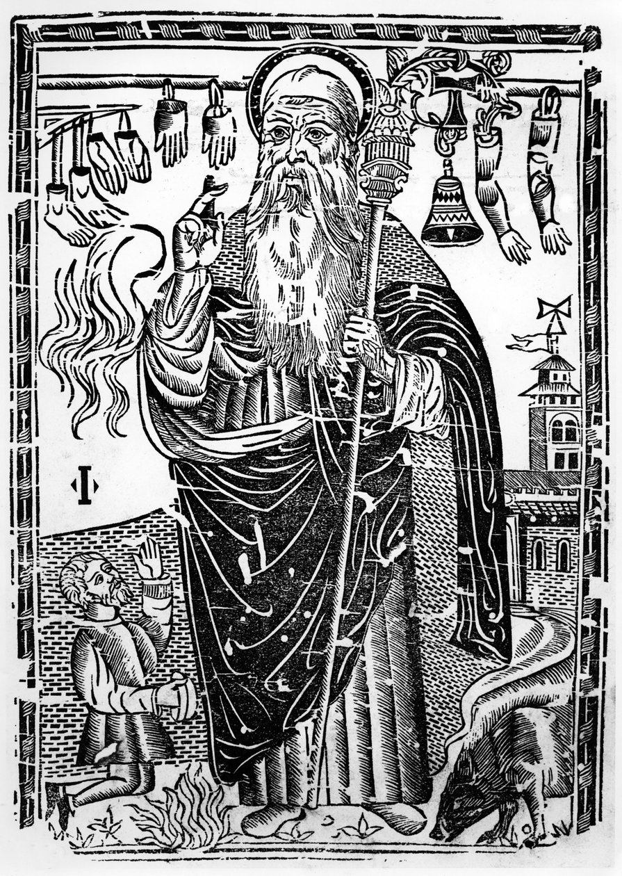 Heiliger Antonius der Große von French School