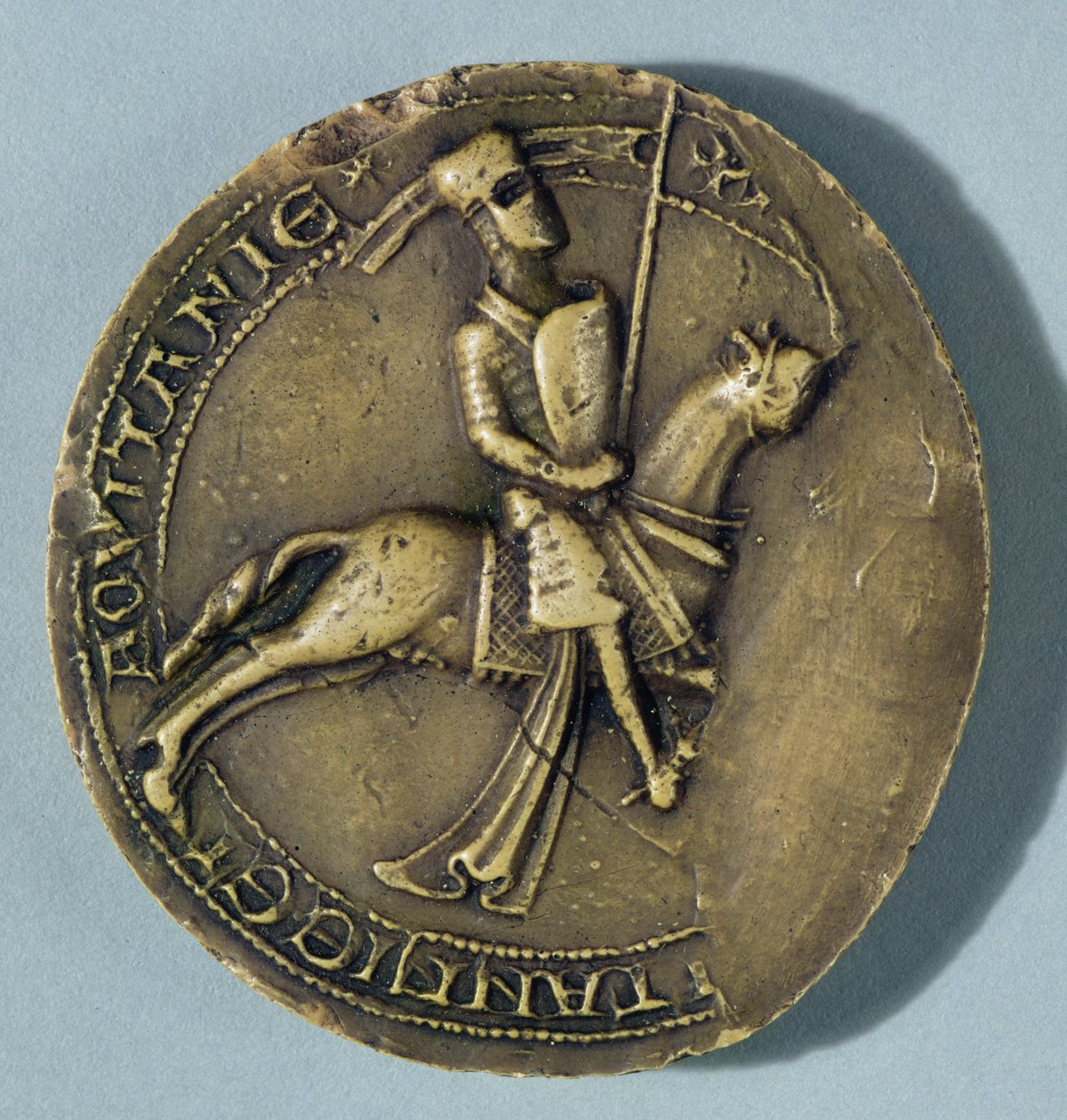 Siegel von Arthur I., Herzog der Bretagne von French School