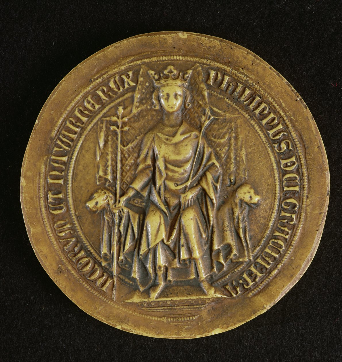 Siegel von Philippe V (1294-1322) der Lange, 1317 von French School