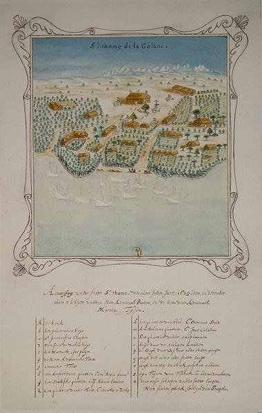 Belagerung von Saint Thomas de la Goiane, in den Antillen, 11. Dezember 1629 von French School