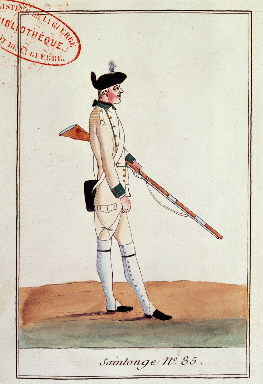 Soldat des 85. Regiments de Saintonge, ca. 1780 von French School