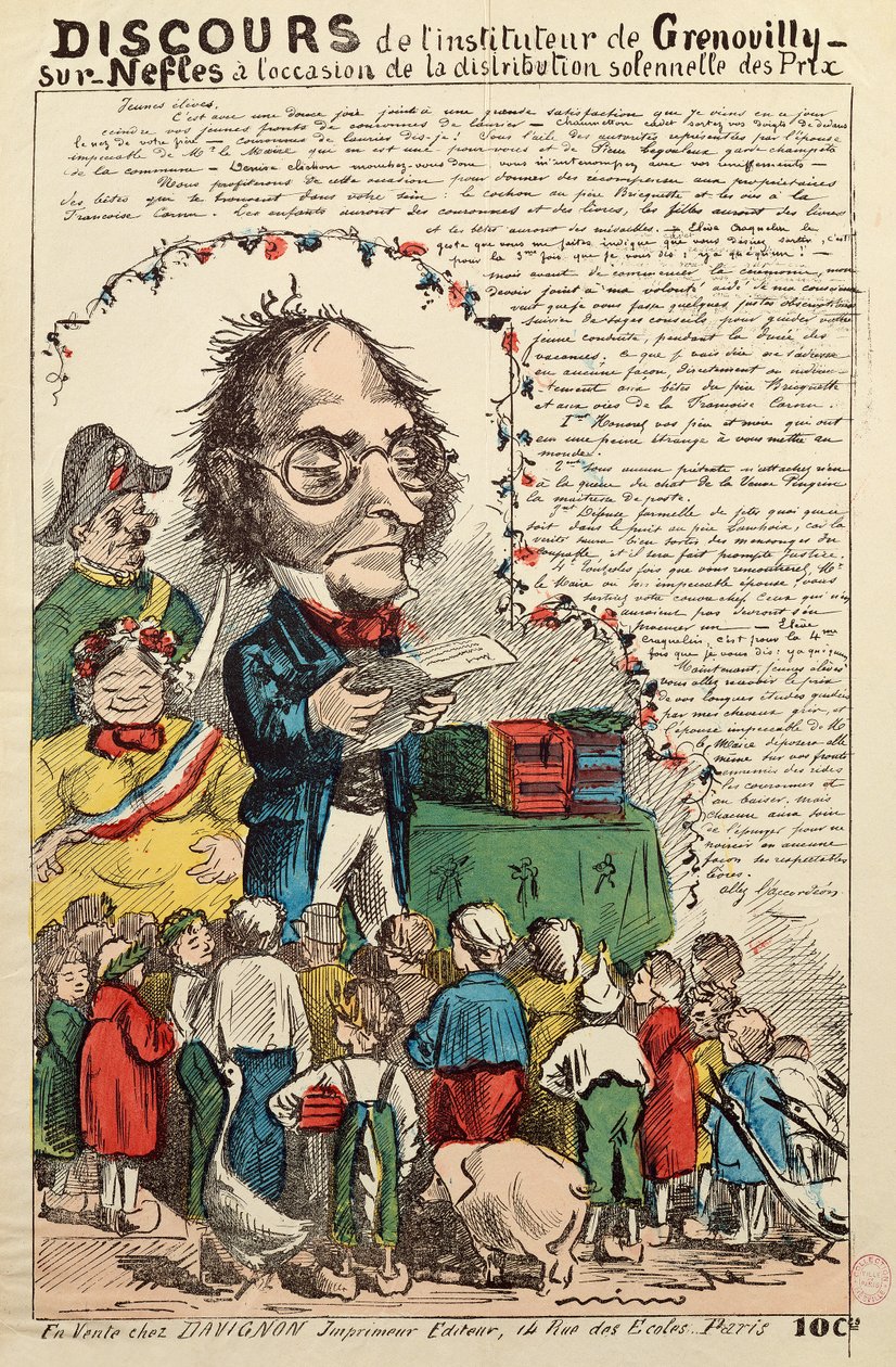 Rede des Lehrers von Grenouilly sur Nefles während der Preisverleihung von French School