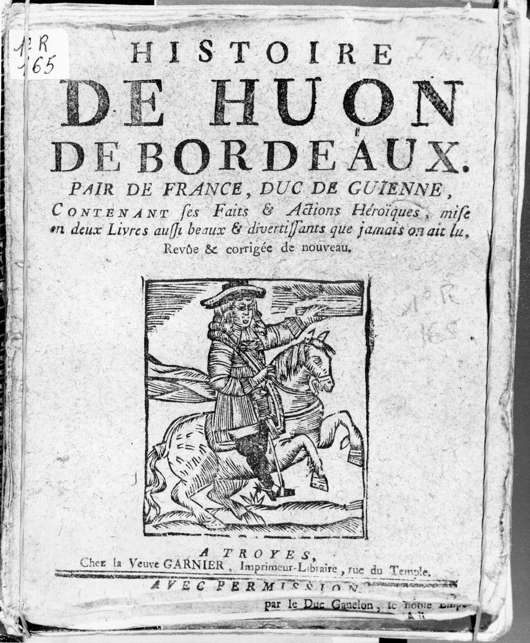 Geschichte von Huon de Bordeaux, Peer von Frankreich und Herzog von Guyenne, Bibliotheque Bleue, Troyes von French School
