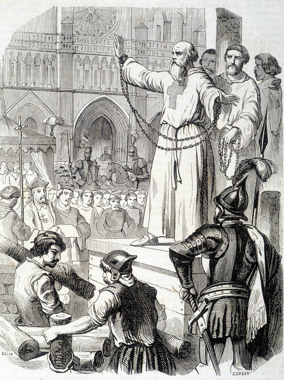Supplice des Templars (1314) - in „Histoire de France“ von L.-P. Anquetil von French School