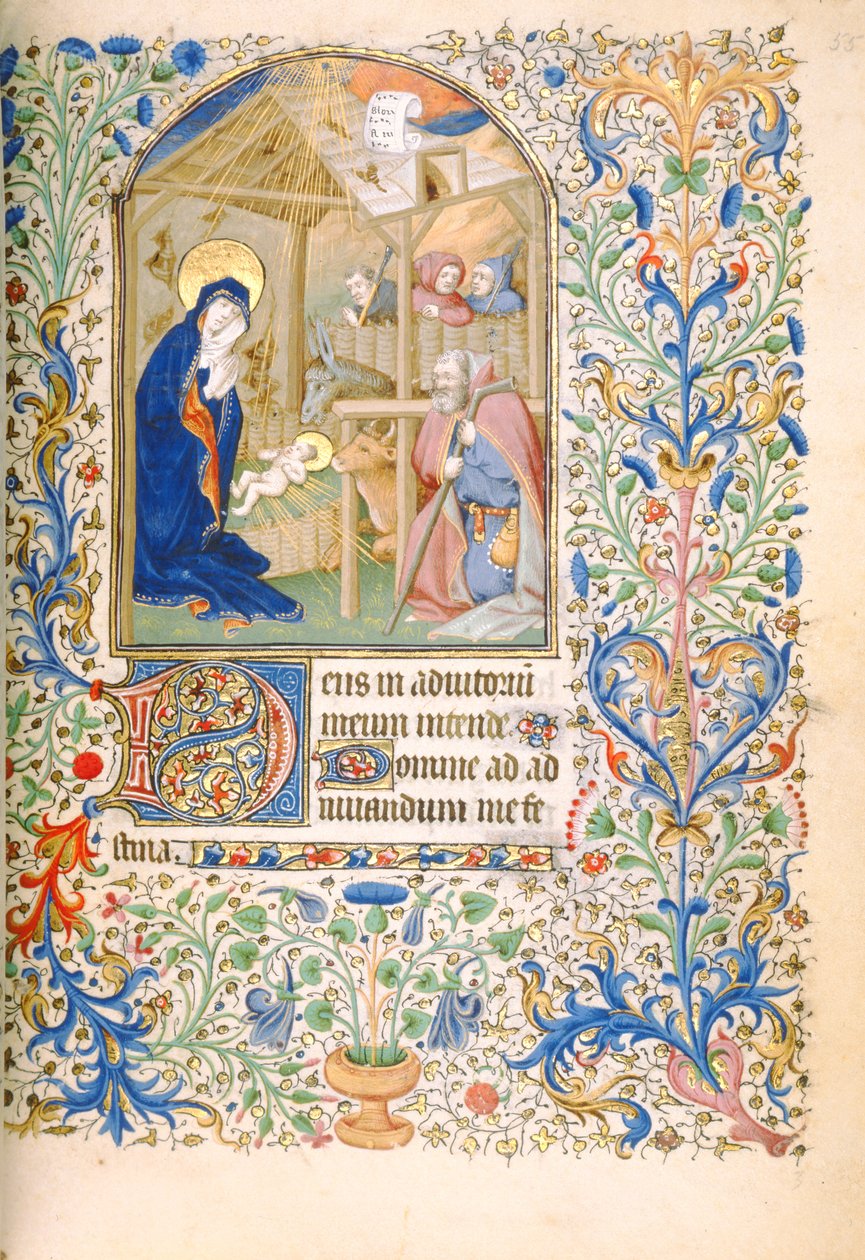 Die Geburt Christi (Gebrauch von Paris) ca. 1460 von French School
