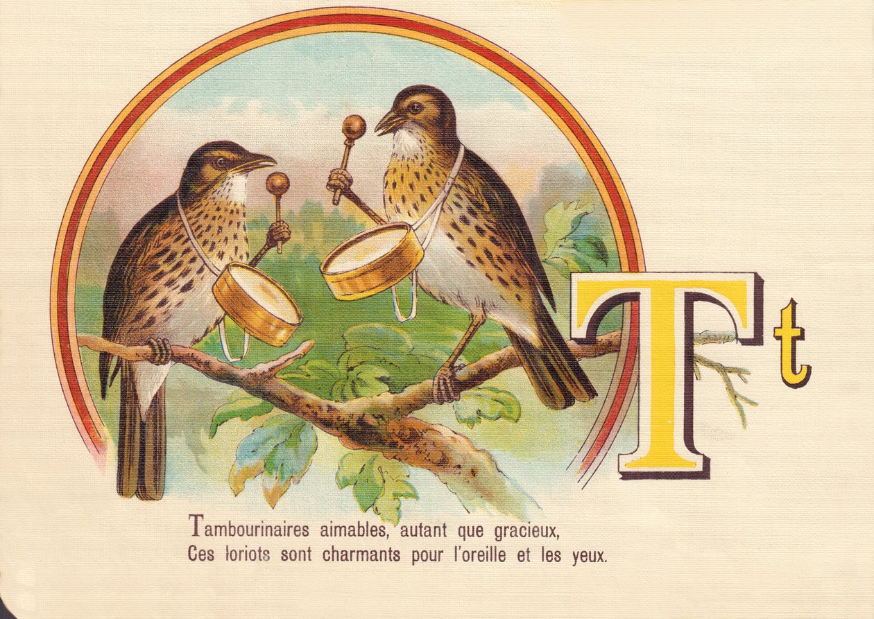 T: Tambourinspieler freundlich, ebenso anmutig, diese Pirolen sind charmant für Ohr und Auge von French School
