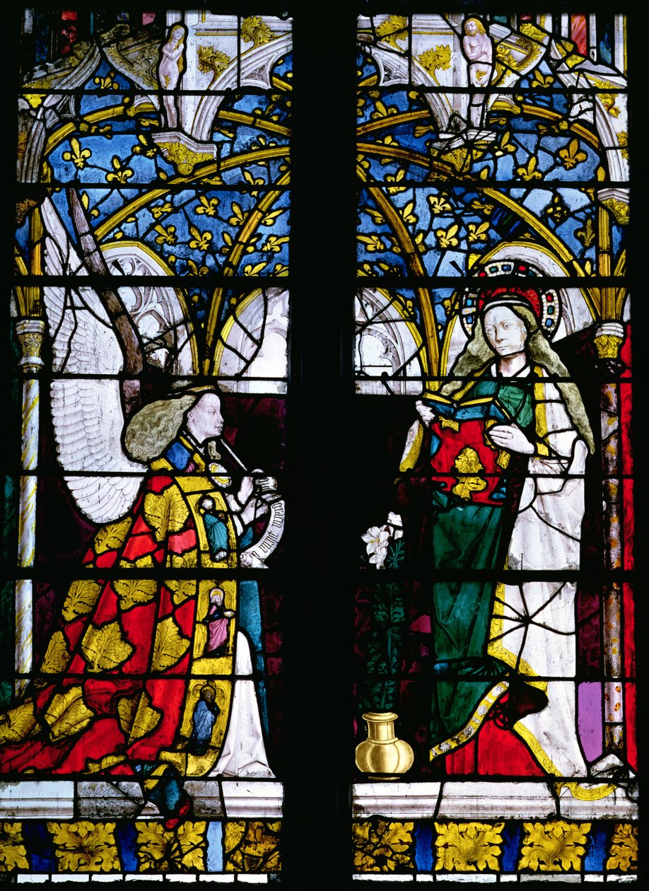 Die Verkündigung, aus der Kapelle von Jacques Coeur von French School