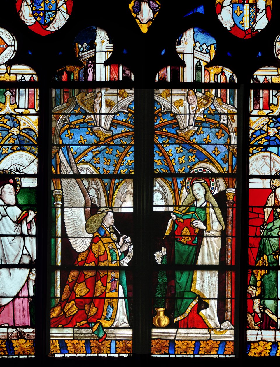 Die Verkündigung, aus der Kapelle von Jacques Coeur von French School