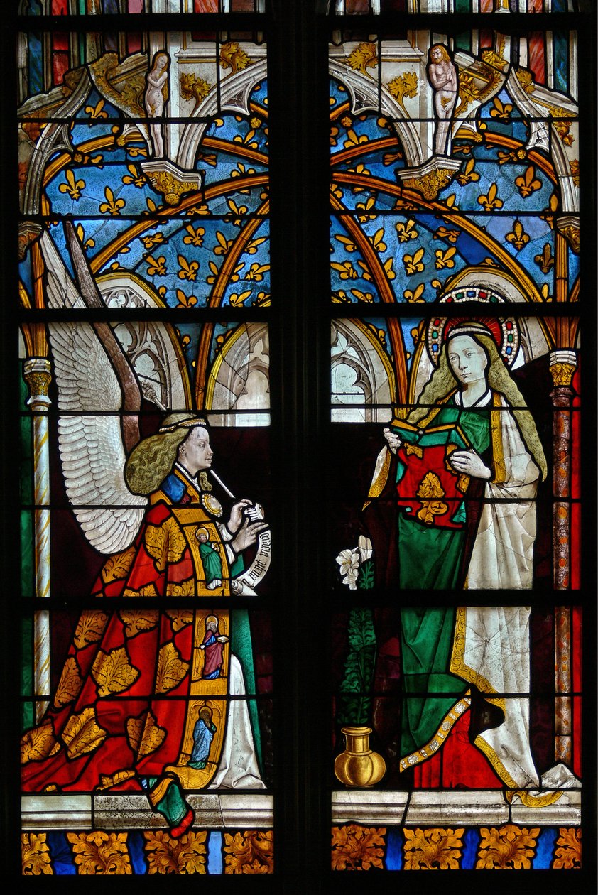Die Verkündigung, aus der Kapelle von Jacques Coeur von French School